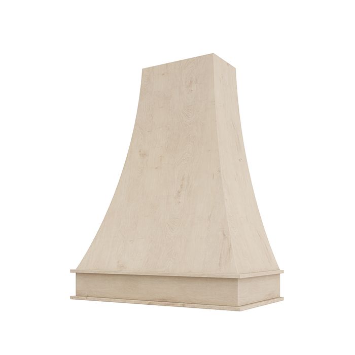 Curved Slim custom wood hood