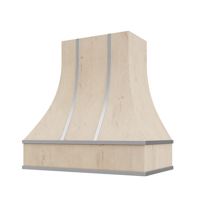 Curved With Steel Strapping custom wood hood