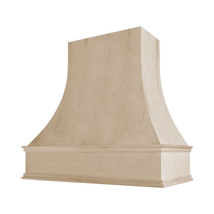 Curved custom wood hood