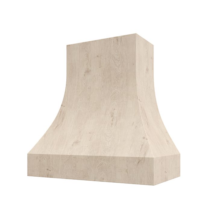 Curved Without Trim custom wood hood